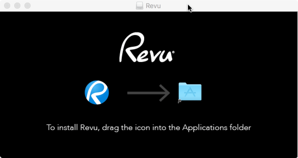 Move the Revu icon to App folder