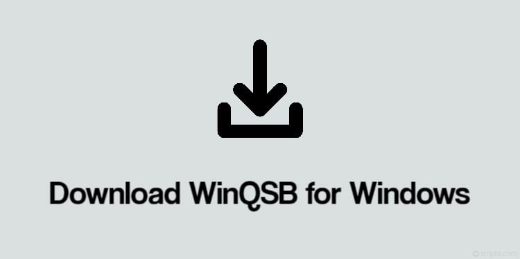 Download WinQSB for Windows